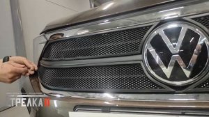 Защита радиатора VOLKSWAGEN POLO (VI) с 2020г.в. (Черный) - strelka11.ru