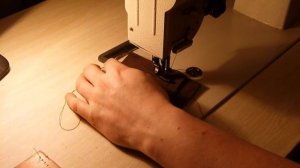 Footstep sewing machine.