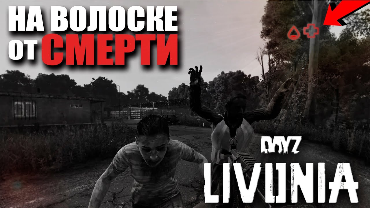 Нашли упавший вертолет, напала орда зомби в DAYZ LIVONIA