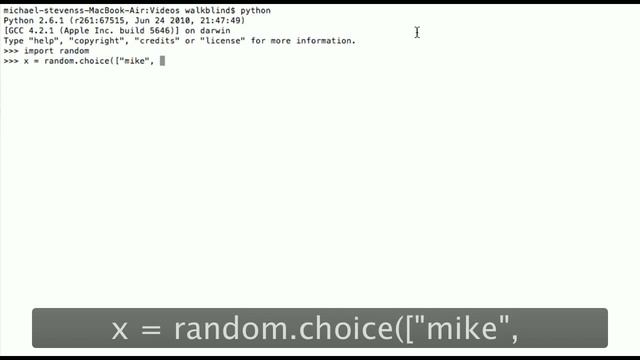 Python - Random Choice смотреть онлайн