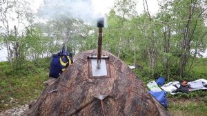 Баня в палатке Спутник-3