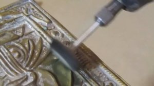 Dremel. Реставрация оклада для иконы.