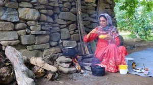 Morning to evening routine _ Nomadic life in the mountains of iran