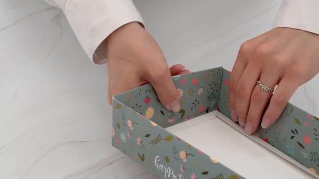Как собрать подарочную коробку крышка-дно?