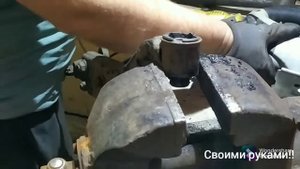 Замена сайлентблоков передних рычагов. Hyndai Elantra HD J4.