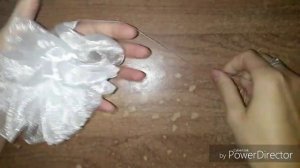 Большой и пышный бант из органзы / Пышный бант на 1 сентября