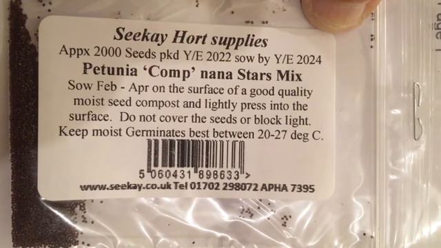 SeeKay Petunia compacta Nana Stars Mix - 2000 Standard Seeds - Annual смотреть онлайн