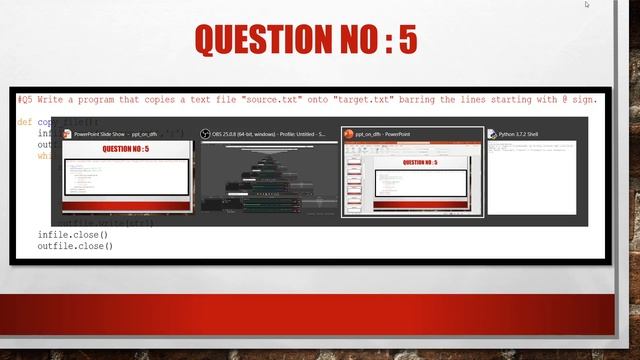 CS WITH NS || FUNCTION TO COPY A TEXT FILE "SOURCE" ONTO "TARGET" EXCEPT THE LINES STARTING WITH '@ смотреть онлайн