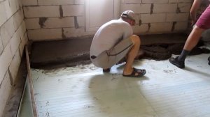 Полы по грунту (черновая стяжка)