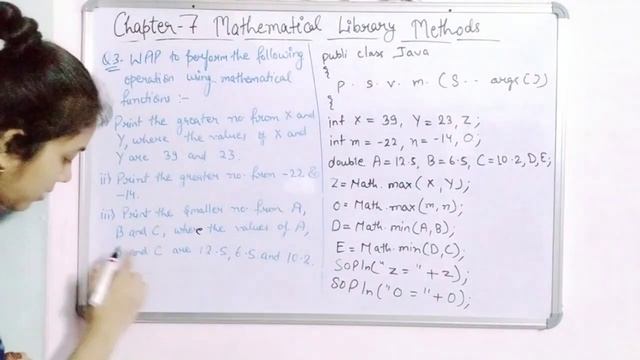 Class 9th ICSE l Important Programs using Mathematical Functions l Part-3 l in Hindi l Computer JAV