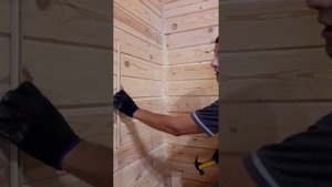 Штробление в деревянном доме.
