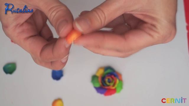Радужные розы ❤ Полимерная глина ❤ Мастер-класс ❤ Украшения из полимерной глины ❤