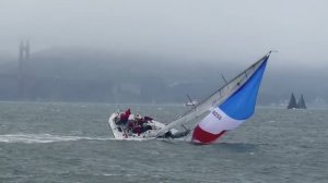 Брочинг на финише  Rolex Big Boat Series