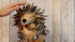 Ёжик. Игрушка на руку. Перчаточная кукла для кукольного театра