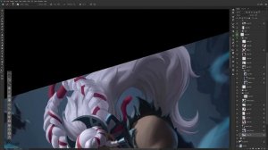 Snow Moon Illaoi - League of Legends Splash Art Painting Process