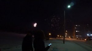 Как мы встречали новый год 2018, салют Зимина,