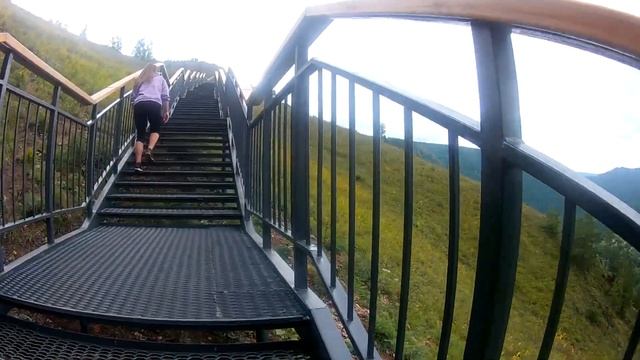 Самая большая лестница в России. Торгашинский хребет. г.Красноярск.
