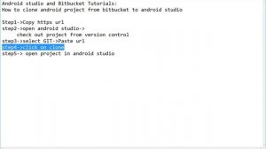 Clone android project from bitbucket into android studio