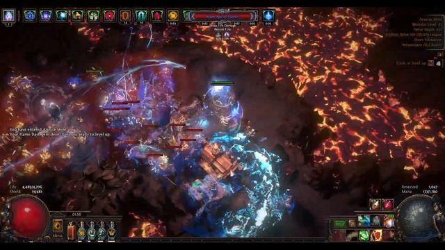 Endless Delve Day 5 Depth 632 level 95 Necromancer Detonate Dead Ignite Path of Exile 3.16 Scourge смотреть онлайн