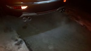 Раздвоенный выхлоп KIA SPORTAGE 4.