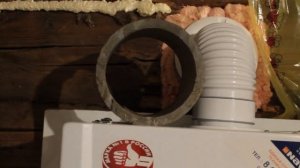Монтаж коаксиального дымохода в стену деревянного дома.