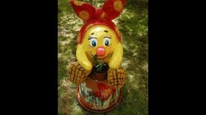 Садовая поделка колобок своими руками, интересные варианты