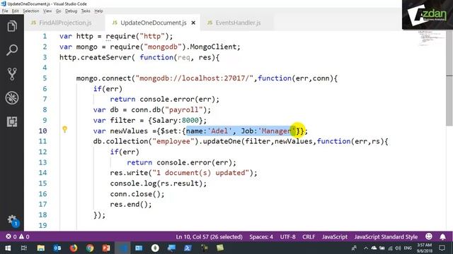 30 Node js MongoDB UpdateOne, UpdateMany Documents تعديل ملف أو أكثر من ملف فى التجميعة смотреть онлайн