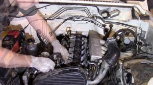 Ремонт автомобиля Nissan Patrol 1992 RD28 Замена прокладки ГБЦ Часть вторая