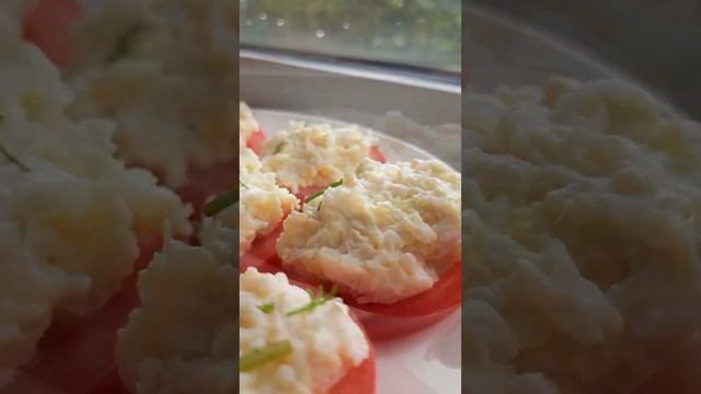 Закуска по-новому с курице_Аppetizer with tomatoes