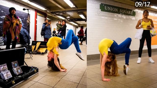 Anna McNulty Copies Sofie Dossi Record Breaking 10 Min Photo Challenge
