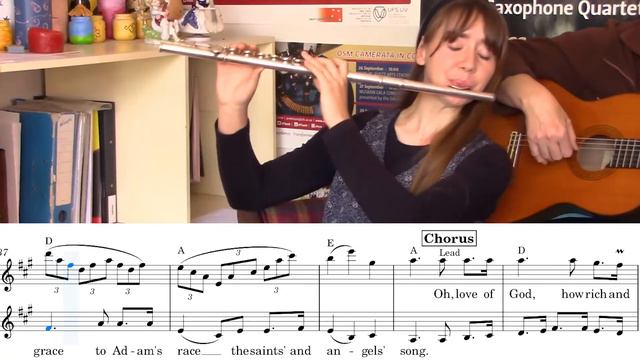 Duet version of The Love of God  O love of God how rich and pure instrumental  sheet music pd