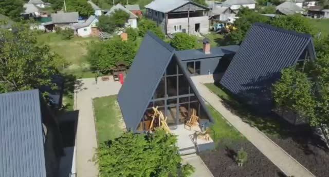 Как выглядит база отдыха A-house с высоты птичего полета