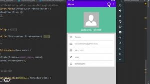 #15 ActionBar Menu | Login and Register Android App with Firebase Authentication using Java