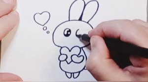 Как нарисовать милого зайчика Простые рисунки для детей