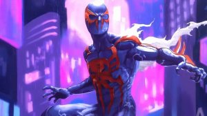 Miguel O’Hara Spider Man 2099 Супергерой под Дождем – Видео Обои