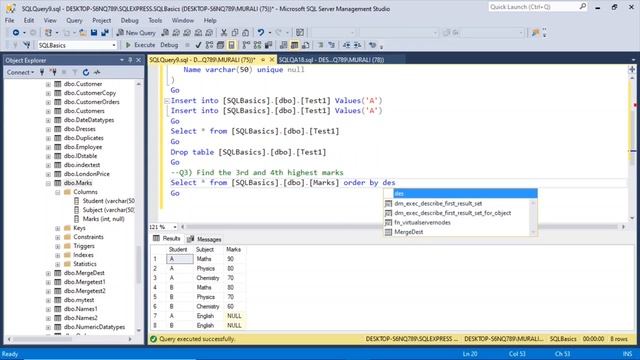 SQL Basic Interview Questions 2020 | For Freshers | Part 18
