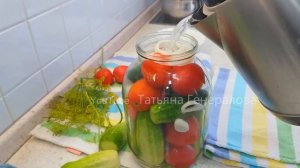 Ассорти из Помидоров и Огурцов на Зиму,в Сладком Маринаде