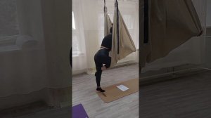 вход выход воздушная асана собака мордой вниз