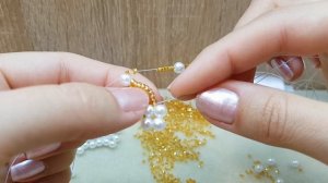Beaded necklace/PEARL necklace/Pearl collar/Жемчужное ожерелье/Жемчужное колье/Колье из бусин