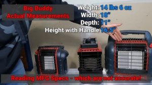 COMPARISON & TIPS: Mr. Heater Buddy Flex VS Big Buddy VS Portable Buddy with HOSE & PROPANE options