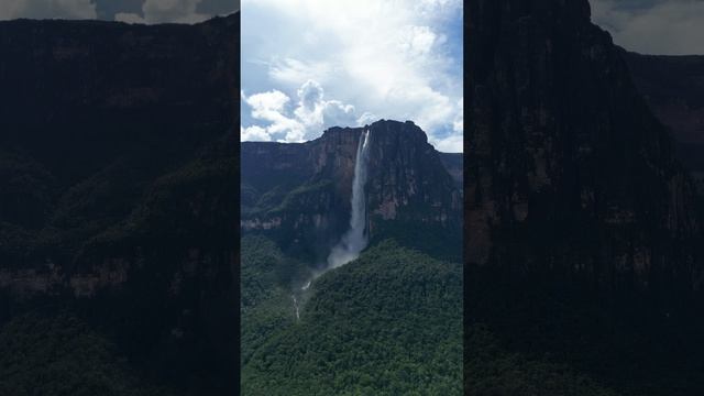 Самый высокий водопад в Мире - Kerepakupai vena или водопад Анхель #shorts #венесуэла #водопад