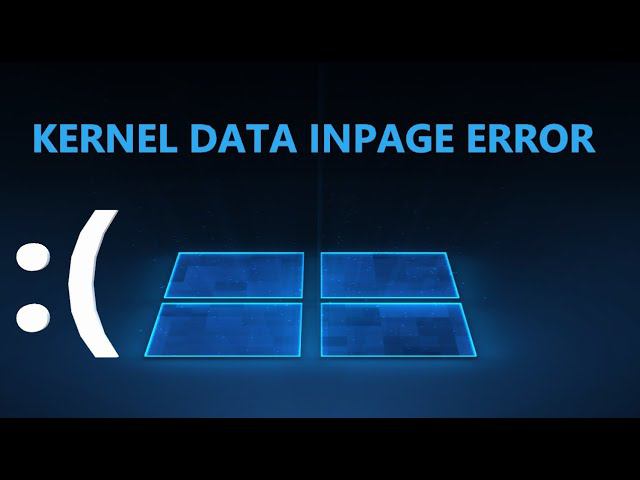 KERNEL_DATA_INPAGE_ERROR на синем экране Windows 11/10 - Решение