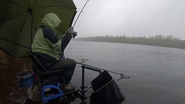 35кг лещей в День Рождения! Рыбалка на фидер. смотреть онлайн