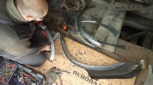 замена ржавых арок лексус кузовные работы