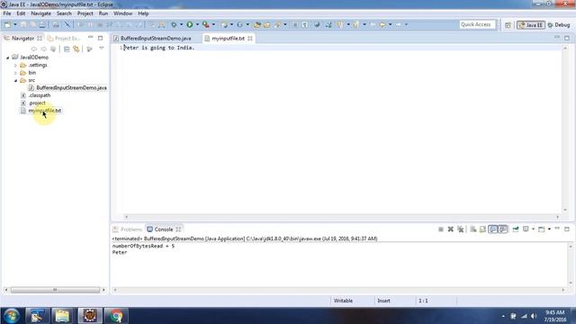 How to use read (byte[] b, int off, int len) method BufferedInputStream? | Java IO | Java Tutorial