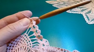 Салфетка крючком. /Овальная Салфетка 74 на 42 сантиметра. Третья часть. Крючок для начинающих.