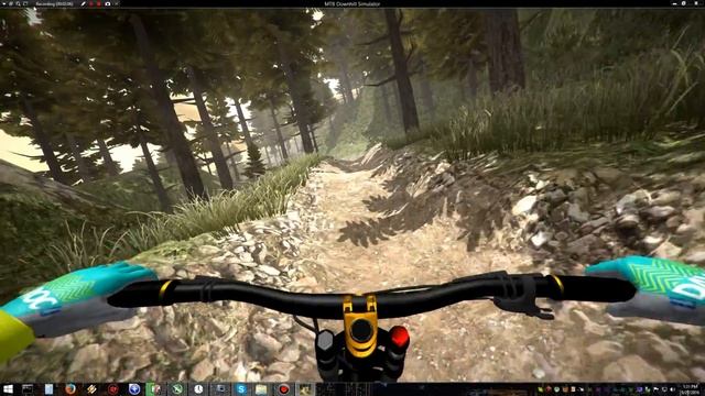 MTB Downhill Simulator - mini review with commentary смотреть онлайн