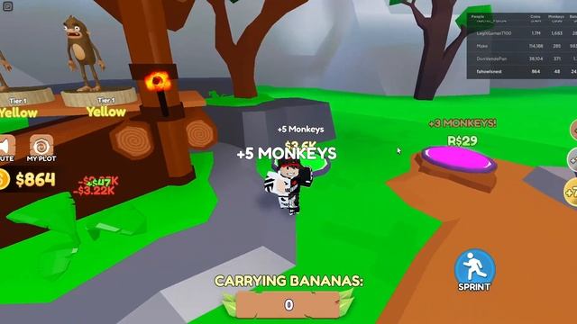 How To Play Monkey Simulator/Tycoon! - Roblox Tutorial смотреть онлайн