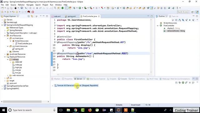 Spring @Controller and @RequestMapping annotations with examples смотреть онлайн