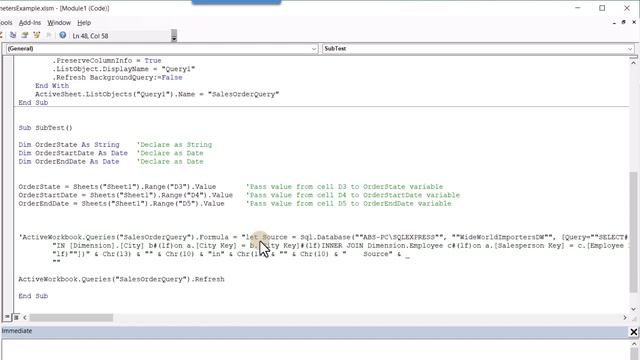 Passing Parameter Values from Excel to SQL Server смотреть онлайн